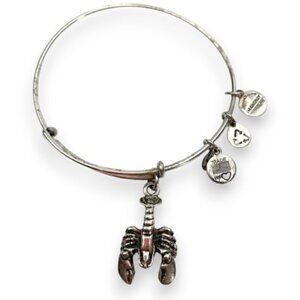 Alex and Ani Silver Lobster Charm Bracelet - Expands 2"- 3.5"